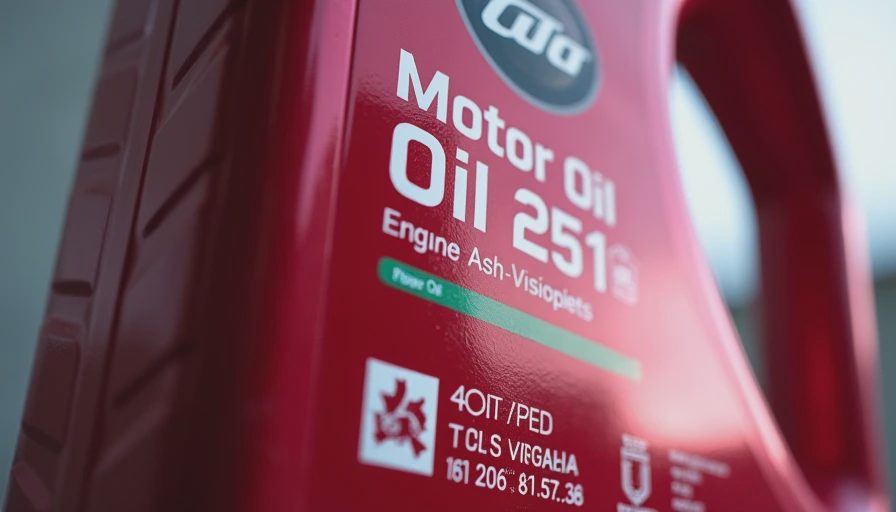 Visual context for low saps engine oil specification