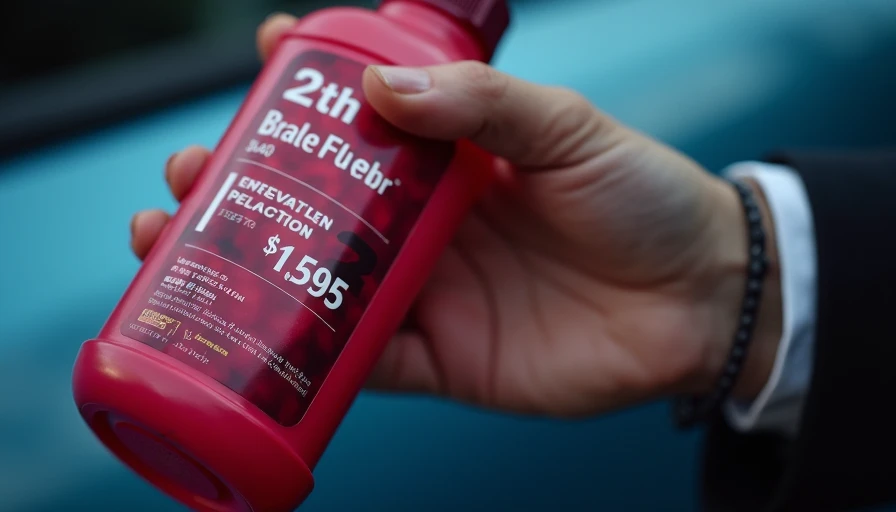 Visual context for brake fluid flush cost
