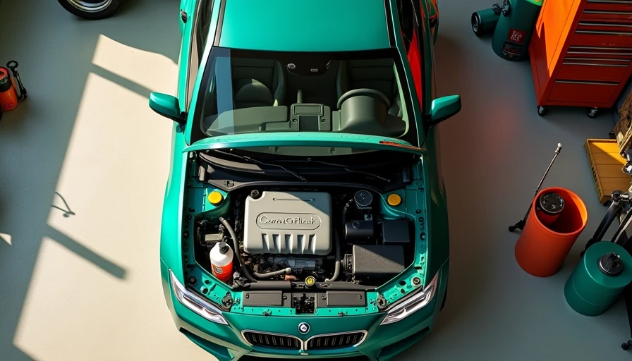 Illustration for engine coolant flush