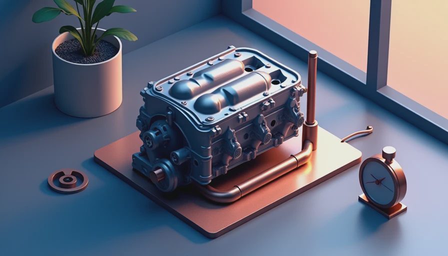 Illustration for how to check oil level in car