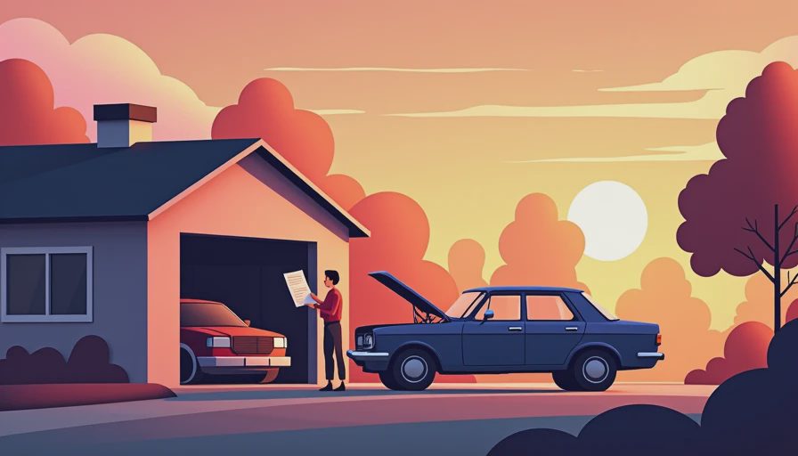 Illustration for exhaust leak repair